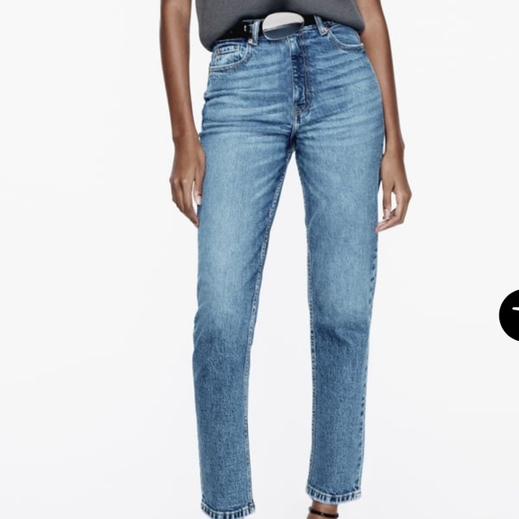 Zara High rise mom jeans - Picture 1 of 4